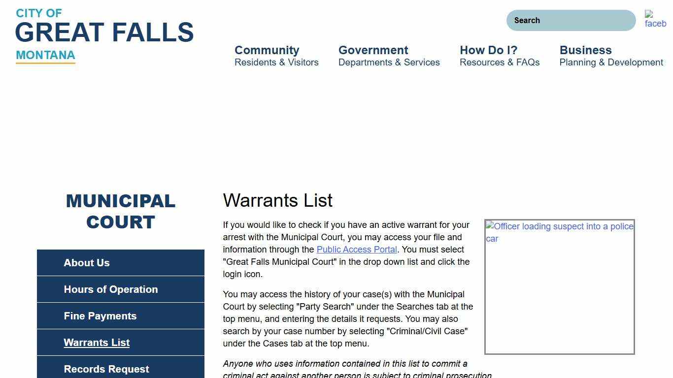 Warrants List | City of Great Falls Montana